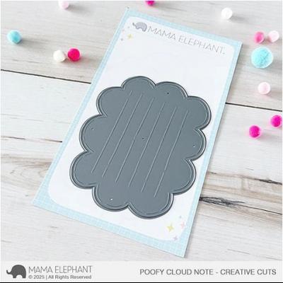 Mama Elephant Creative Cuts - Poofy Cloud Note